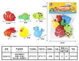 OBL10168789 - 戏水动的4+乌龟1+红鱼1，共6只装