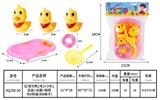 OBL10168799 - 红领巾鸭2号2+3号1+浴盆+泳圈+网捞，共6样装
