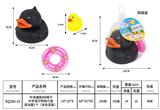 OBL10168817 - 环保搪胶中号母仔鸭，游泳圈，2只装（多色混装）