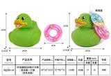 OBL10168819 - 环保搪胶大鸭，游泳圈1只装（多色混装）