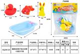 OBL10168824 - 搪胶戏水动物+浴盆3只装