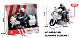 OBL10172104 - 警察大摩托/惯性（包两颗AG13电池，带灯光，声音），摩托人