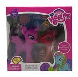 OBL10173744 - 2只搪胶小马带梳子、帽子吸塑配件