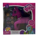 OBL10173752 - 搪胶关节小马带镜子、帽子吸塑配件