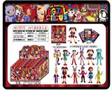 OBL10175056 - 4寸神奇数字马戏团单只+3张卡片 锡袋装 24只锡袋展示盒 卡片和12款公仔随机  （PVC软胶环保料）