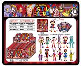 OBL10175057 - 4寸神奇数字马戏团单只（有钥匙扣）+3张卡片 锡袋装 24只锡袋展示盒 卡片和12款公仔随机  （PVC软胶环保料）