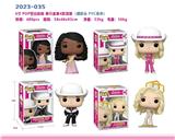 OBL10175118 - 4寸芭比娃娃POP公仔单只盒装(搪胶头,PVC身体)