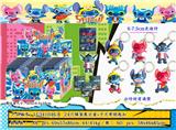 OBL10175211 - 6-7.5CM史迪仔（滴塑）24只锡袋展示盒+卡片带钥匙扣