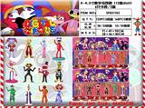OBL10175241 - 4-4.5寸数字马戏团（12款doll）6只卡装/2款