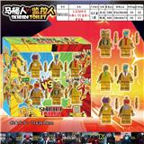 OBL10175361 - 5.5CM马桶人VS监控人积木（黄金版）6只盒装/1款