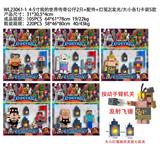 OBL10175476 - 4-5寸我的世界传奇公仔2只+配件+灯笼2（发光大小各1）卡装5款