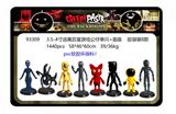 OBL10175566 - 3.5-4寸逃离后室游戏公仔单只+底座 胶袋装8款 （PVC软胶环保料）