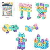 OBL10175922 - DIY拼装方块积木200PCS    /小号3.0/马卡龙色系