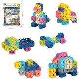 OBL10175924 - DIY拼装方块积木120PCS    /中号3.6/莫兰迪色系