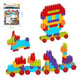 OBL10176065 - DIY拼装第二代子弹积木140PCS/彩虹色系