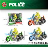 OBL10179731 - 小号灯光声音回力摩托车警车