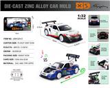 OBL10180256 - 英文1:32压铸锌合金灯光音效保时捷911RSR70周年纪念版赛车车模