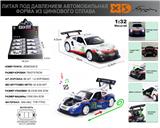 OBL10180467 - 俄文1:32压铸锌合金灯光音效保时捷911RSR70周年纪念版赛车车模8只/展示盒