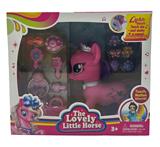 OBL10181316 - 搪胶皇冠小马带帽子手提包吸塑配件