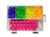 OBL10184084 - DIY彩色橡皮筋1200pcs配1个编织器