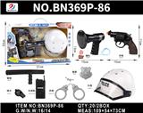 OBL10187133 - 警察开窗展示盒惯性机械功能枪套装