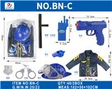 OBL10187139 - 超透PVC卡头袋警察惯性机械功能枪套装