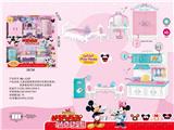 OBL10190347 - 米奇米妮厨房餐具+房间梳妆台双层过家家套装