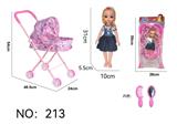 OBL10191411 - 铁制手推车配公仔+饰品