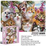 OBL10192653 - 2000片方形拼图-猫猫家族