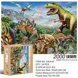 OBL10192663 - 2000片方形拼图-恐龙世界