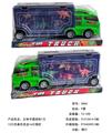 OBL10194634 - 货柜车载12只仿真色恐龙