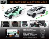 OBL10196430 - 英文1:24合金特斯拉皮卡带沙滩车车模