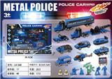 OBL10199285 - 开窗盒警察合金车套装