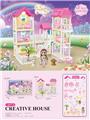 OBL10200126 - DIY别墅配电梯6寸芭比双灯光包电AG13*4