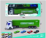 OBL10204768 - 1:48回力拖头配四只滑行合金车