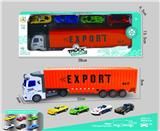 OBL10204770 - 1:48回力拖头配四只滑行合金车