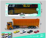OBL10204774 - 1:48回力拖头配四只滑行合金车