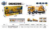 OBL10205564 - 惯性合金救援拖车配工程车 带灯光音乐（包电3粒AG13)