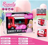 OBL10205970 - 欢乐旅行车带灯光音乐（包3XAG13电池）红