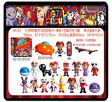 OBL10205989 - 3寸神奇数字马戏团单只+滑板+惊喜太空飞碟 单只盒装16款 16款公仔随机（滑板有轮，可以惯性滑动！滑板上有可以站公仔的圆柱，公仔可以站在滑板上不会脱落） PVC软胶环保料