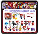 OBL10205991 - 3寸神奇数字马戏团单只+滑板+惊喜太空火箭 盒装16款  16只公仔随机（滑板有轮，可以惯性滑动！滑板上有可以站公仔的圆柱，公仔可以站在滑板上不会脱落）