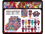 OBL10205992 - 3.2寸拼装积木神奇数字马戏团单只+3张卡片 锡袋装 24只锡袋展示盒 卡片和12款公仔随机