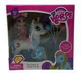 OBL10207717 - 搪胶小马带3.5寸迷糊娃娃、气球配件