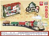 OBL10208438 - 圣诞轨道电动冒烟灯光音乐火车