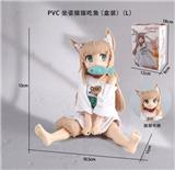 OBL10209649 - PVC 坐姿猫猫吃鱼（盒装）（L）