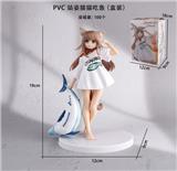 OBL10209650 - PVC 站姿猫猫吃鱼（盒装）