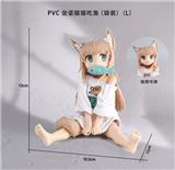 OBL10209656 - PVC 坐姿猫猫吃鱼(袋装)(L)