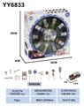 OBL10210941 - 6.8回力铁皮车（皮卡车 10pcs+5路障）