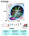 OBL10210945 - 7.5回力铁皮飞机（卡通 8pcs+5路障）