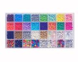 OBL10211301 - 4厘米珠+俄文字母珠+隔珠+线（32格）